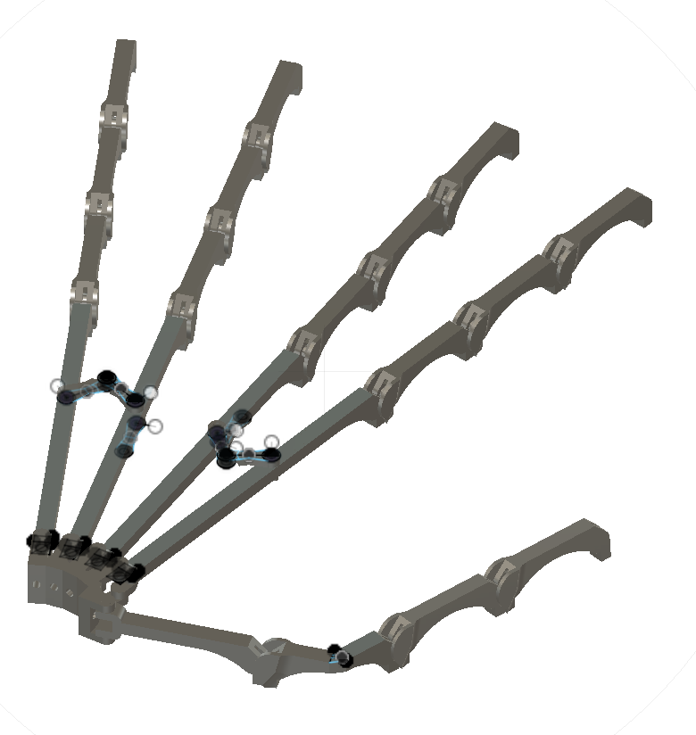 Prototype one assembled hand